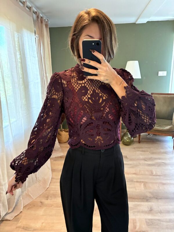 Blouse Elina bordeaux