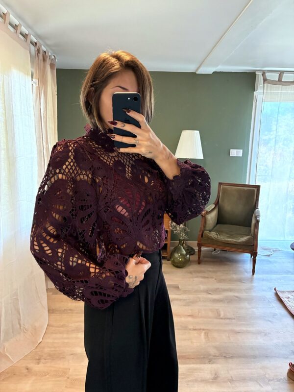 Blouse Elina bordeaux