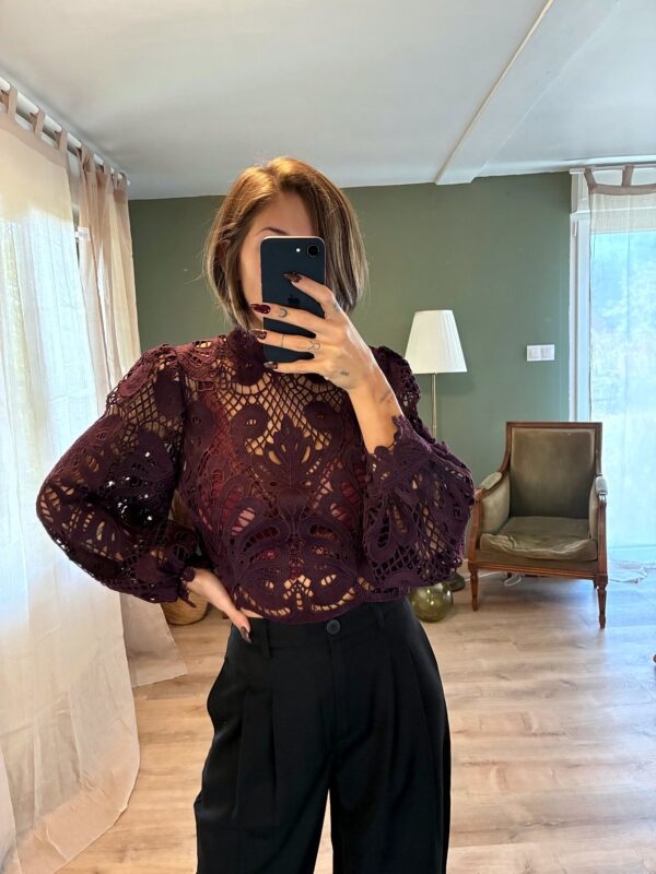 Blouse Elina bordeaux