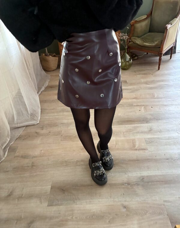 Jupe Cassandre bordeaux