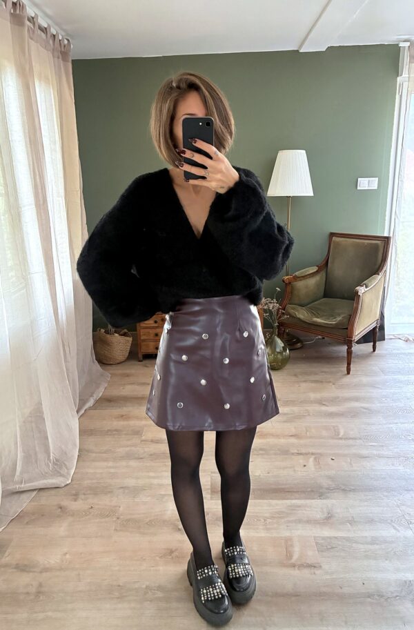 Jupe Cassandre bordeaux