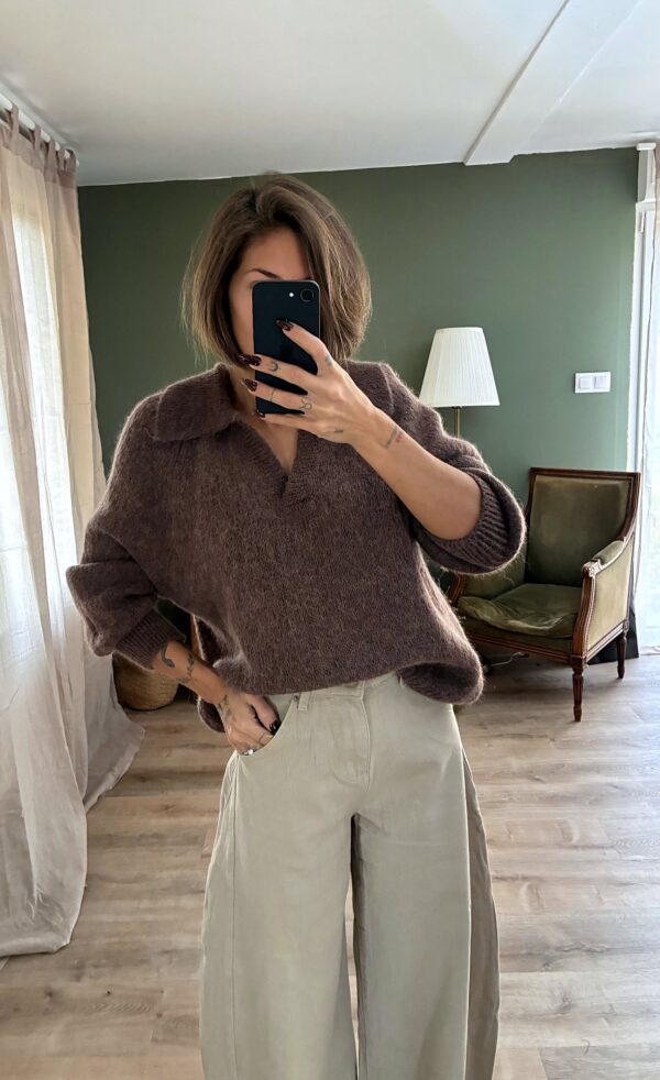 Pull Heloise marron