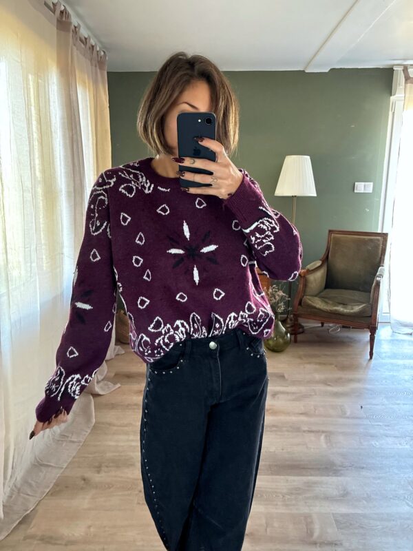 Pull Ninon bordeaux