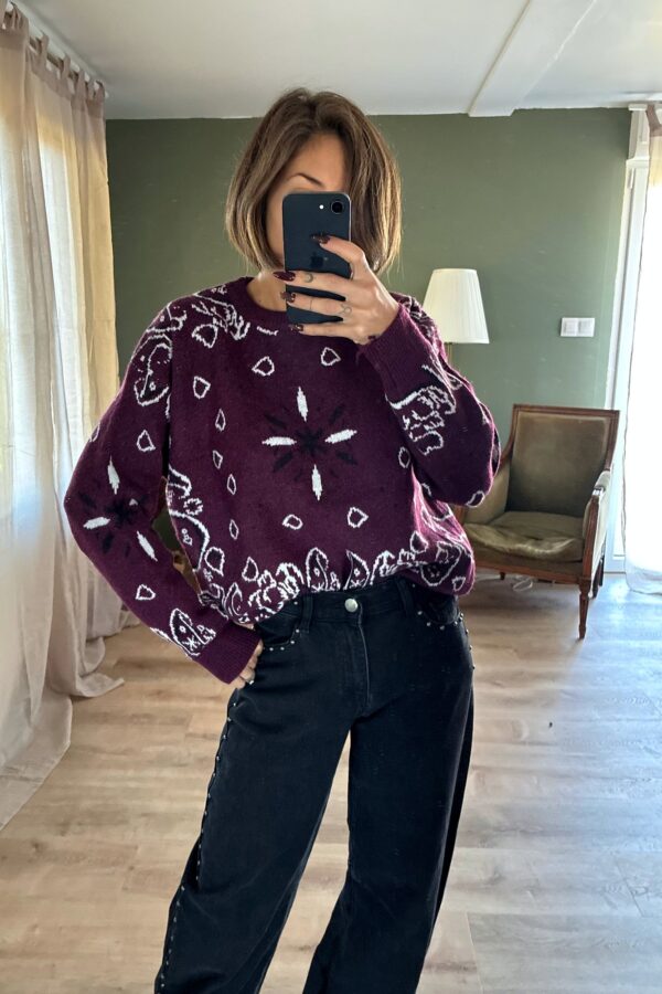 Pull Ninon bordeaux