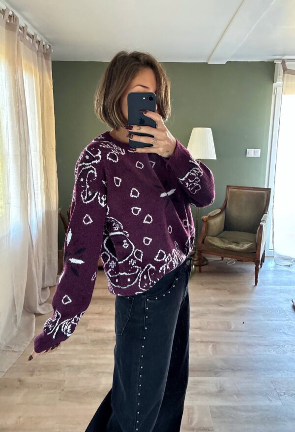 Pull Ninon bordeaux