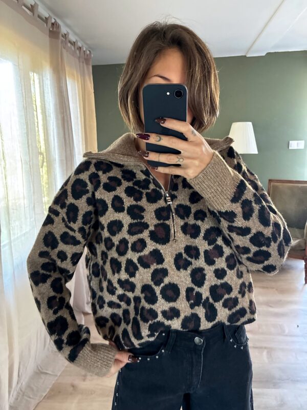 Pull Sienna léopard